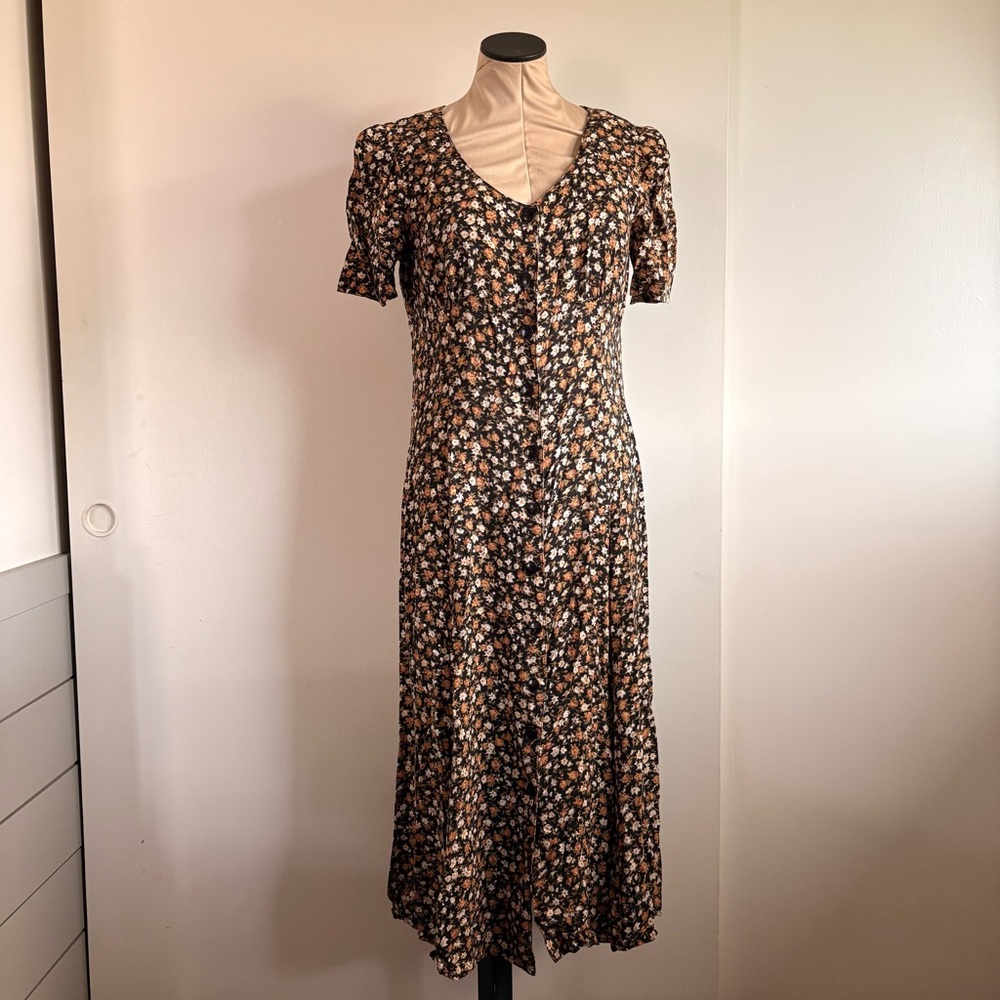 Vintage Nineties Button-Down Midi Dress